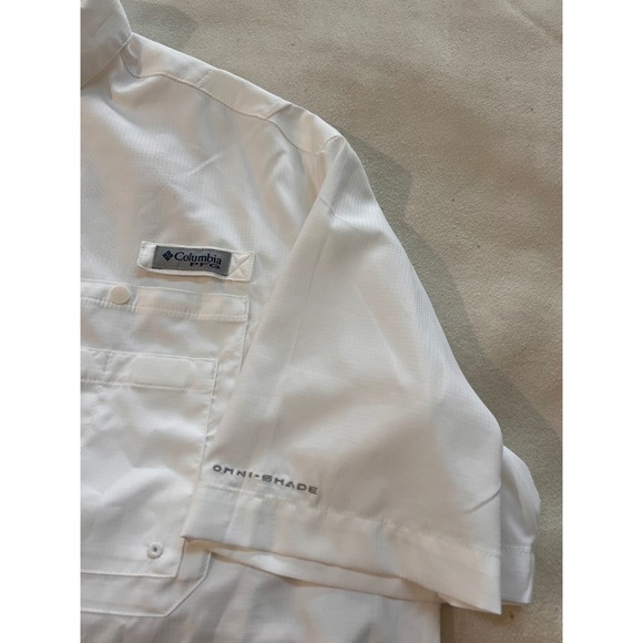 Columbia PFG Men's White Short Sleeve Fishing Shirt Performance Gear XXL
NWOT - Picture 9 of 16
